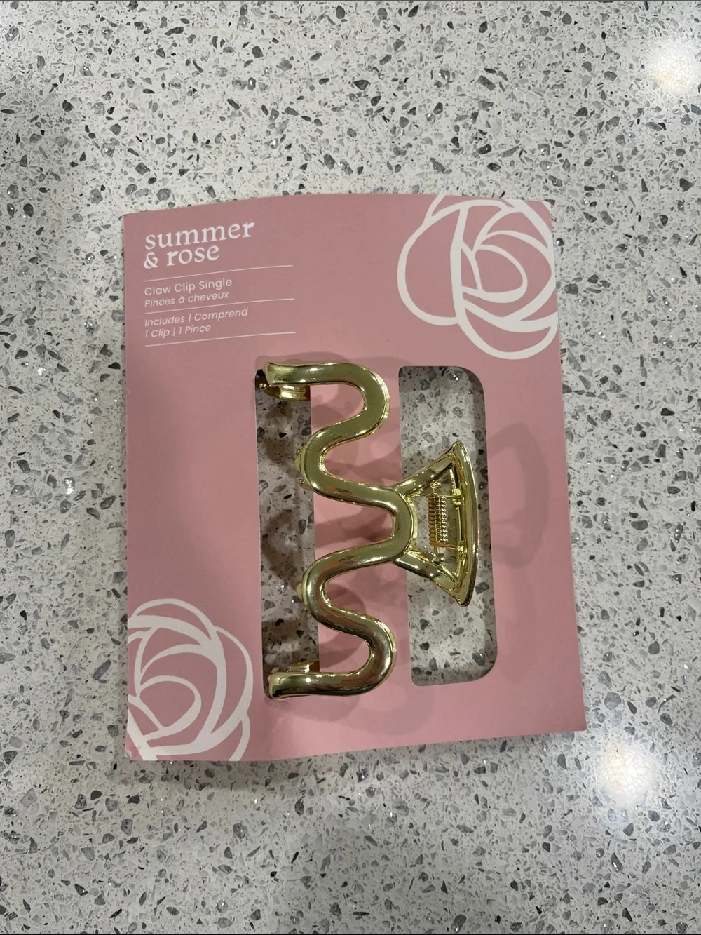 Summer & Rose Gold Claw Clip